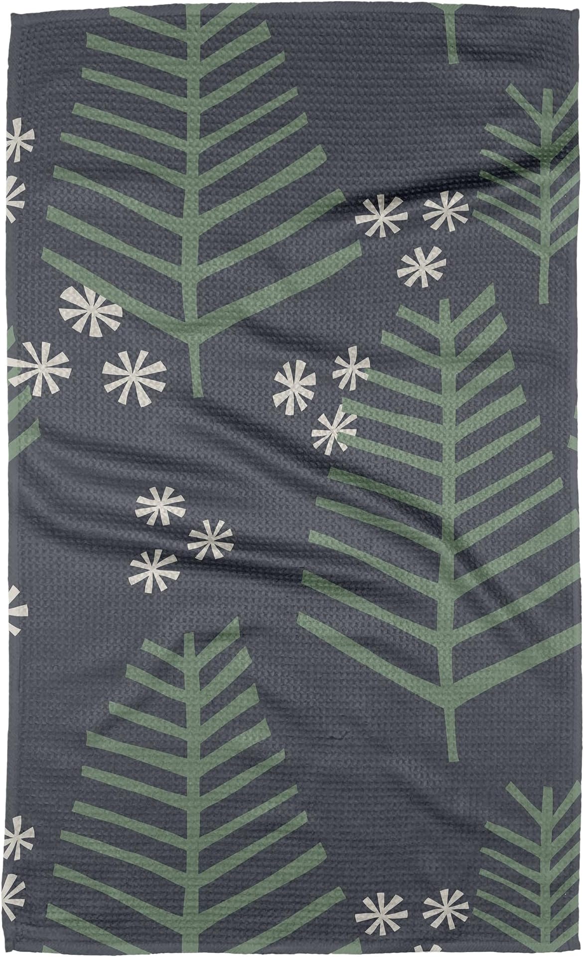 GEOMETRY Christmas Kitchen Towels - Quick Dry Microfiber Cloth Dish Towels for Kitchen Drying - Premium Quick Dry Towel (Triple Trees, 1-Pack)