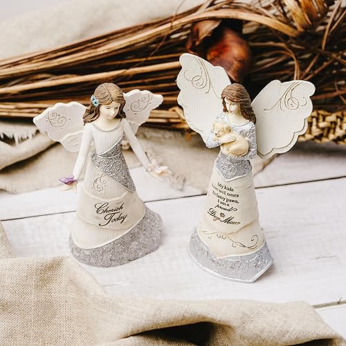 Vista 272 de Pavilion Gift Company Elements Daughter - Figura de ángel guardián, 6 pulgadas, color rojo