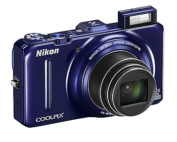 ④【美品】Nikon COOLPIX S9300 ニコンネイビーブルー 外箱あり Nikon Coolpix S9300 Digital Camera - Blue (16MP, 18x Optical