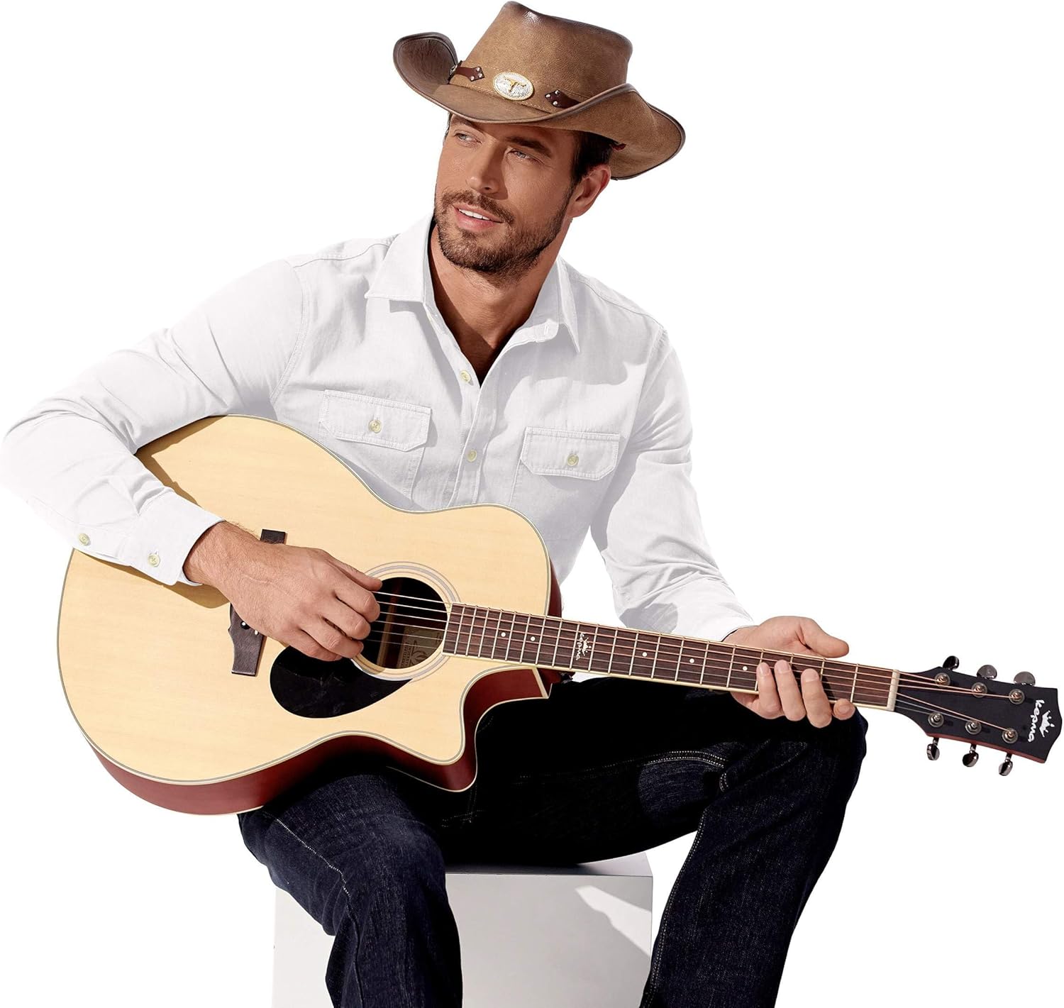 COOFANDY Mens Western Cowboy Shirt Long Sleeve Cotton Button Down Work Shirts with Pockets - Image 4