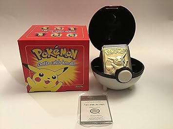 Pokemon ball with gold bar inside Clearance