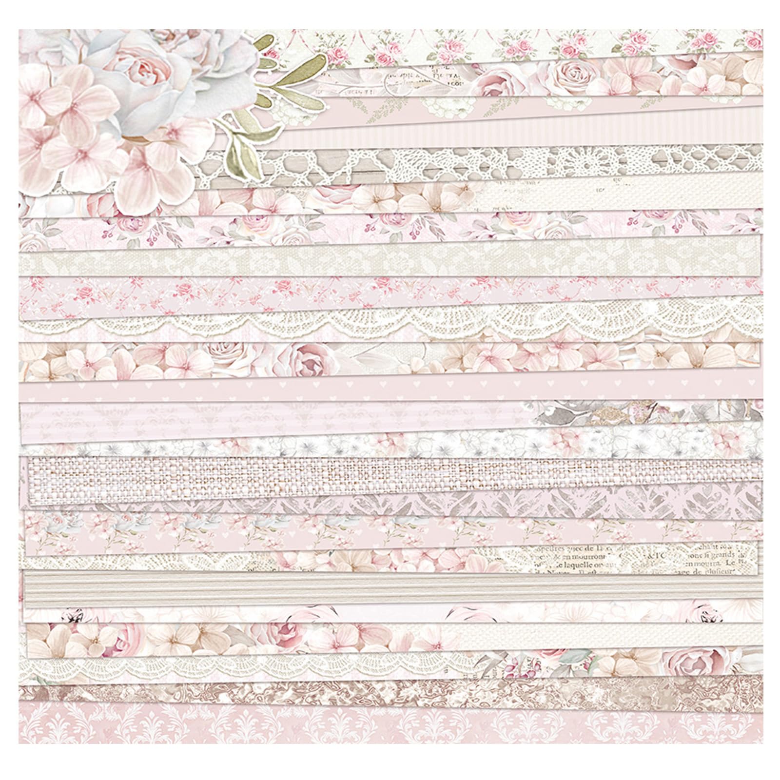MerwDeeyt Scrapbook Papier Doppelseitiges Bastelpapier mit M