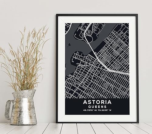 Miniatura 6 de Map of Astoria, Queens, Evening (16x20)