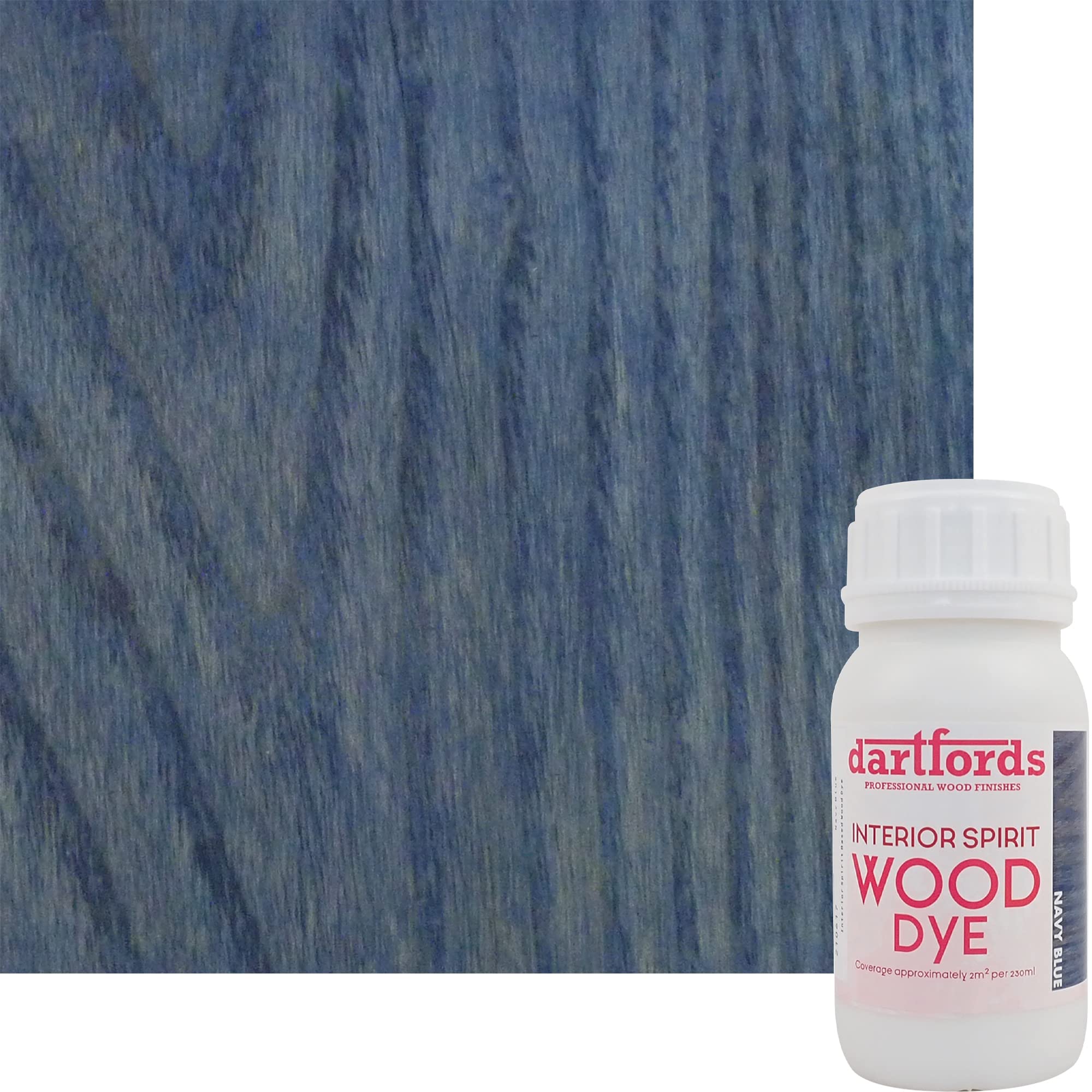dartfords Navy Blue Interior Spirit Based Wood Dye - 250ml Bottle