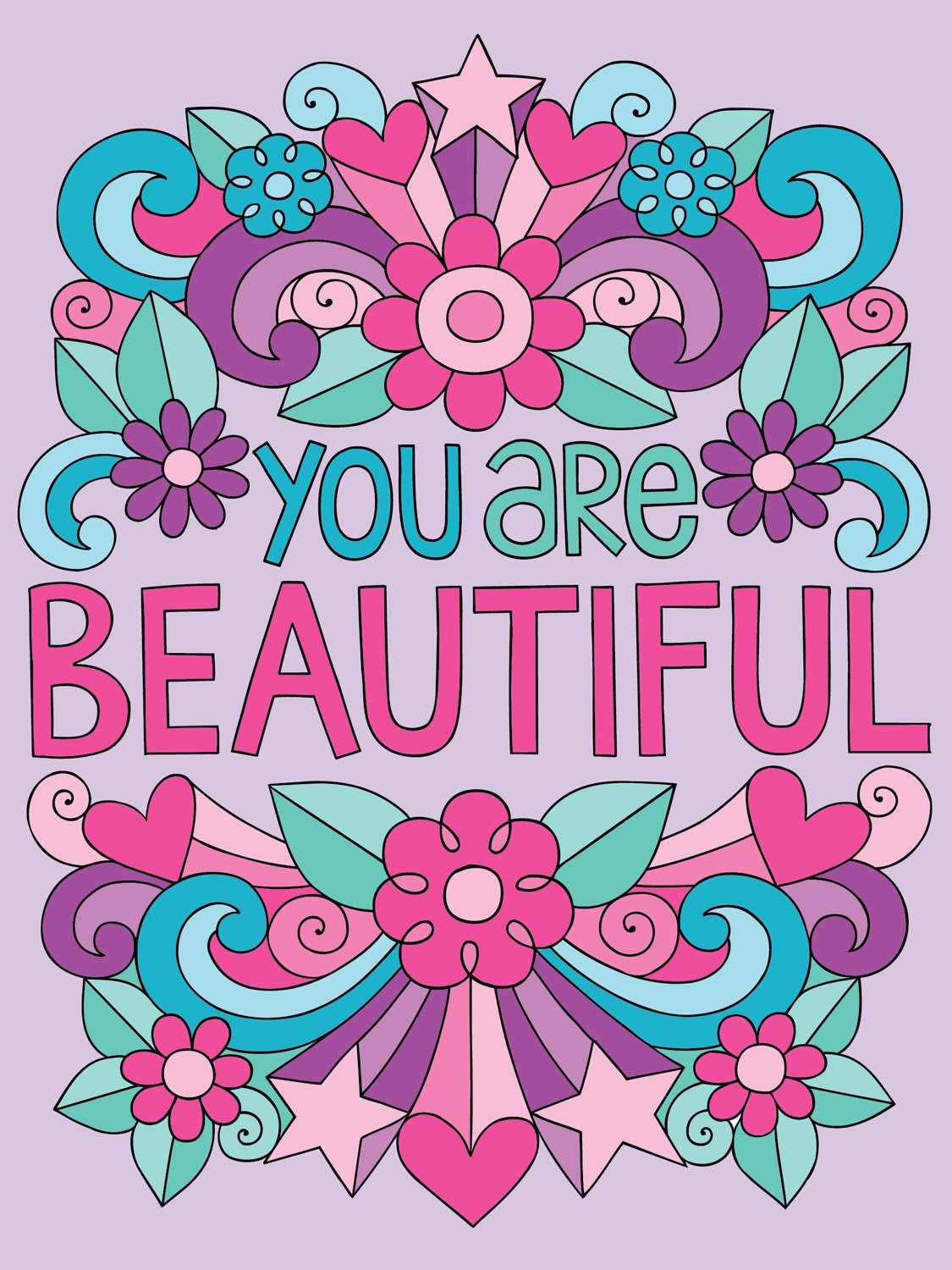 Notebook Doodles Flowers Journal: Lined Journal