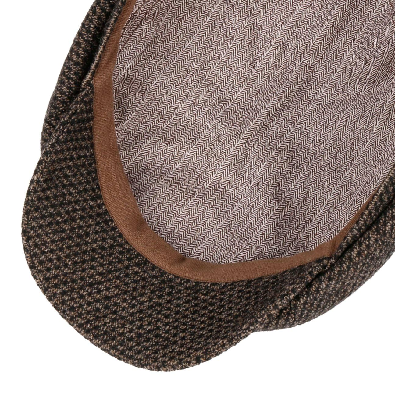 Stetson Hatteras Milbridge Wool Flatcap Elegante Schirmmütze Meliertes Muster Made in EU Herren Herbst/Winter