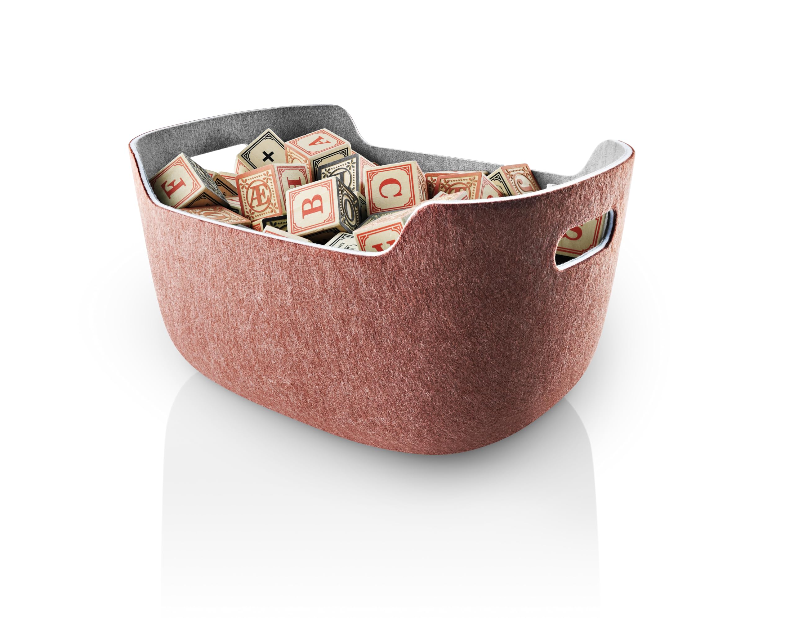 EVA SOLO | Cesta ordenada 40x29x22cm Castaño | Almacenamiento versátil para juguetes, libros y suministros de oficina | Casa bien organizada con diseño y funcionalidad daneses | Castaño