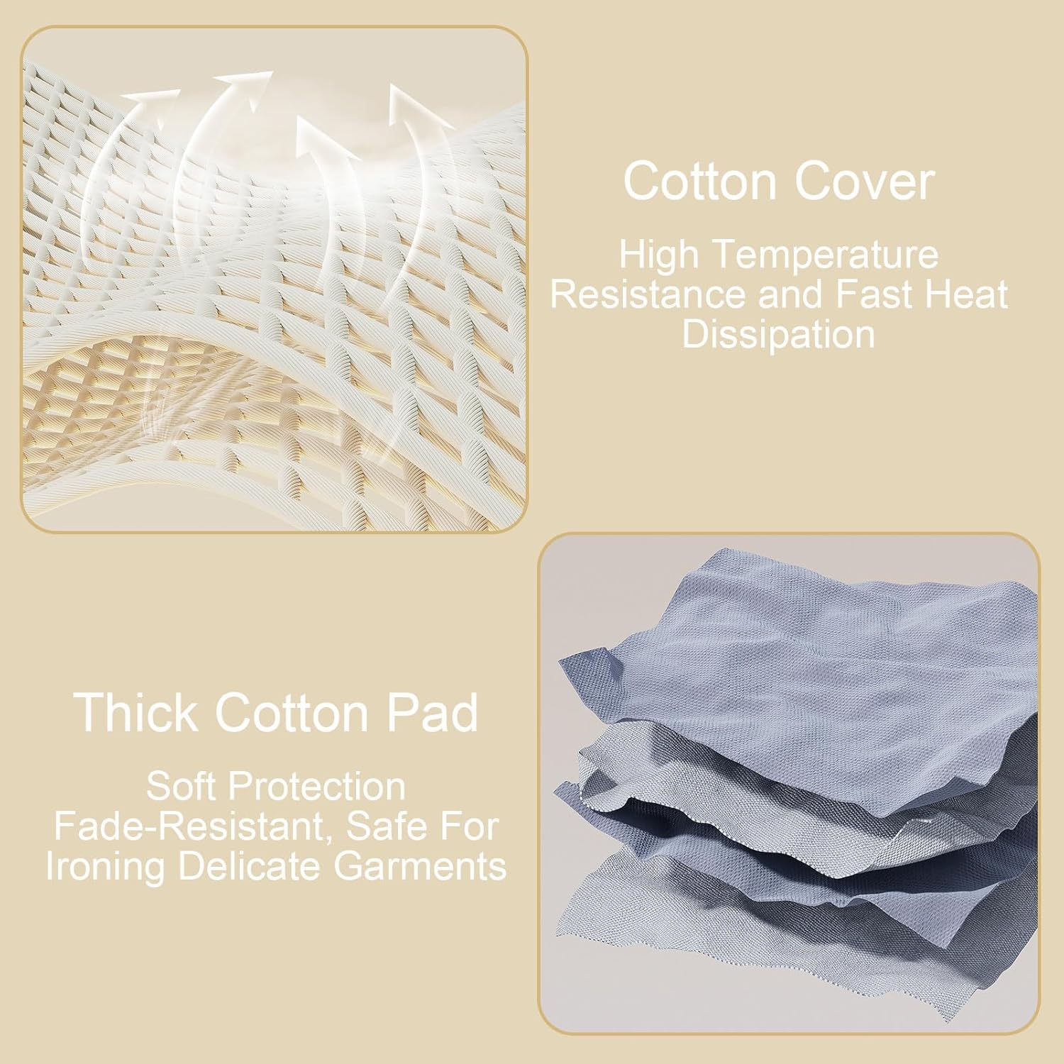 Small Ironing Board, Table Compact Ironing Board Portable Plastic Small Iron Board with Sleeve Iron Board, Iron Rest, Removable Heat Resistant Cover, Non-Slip Feet