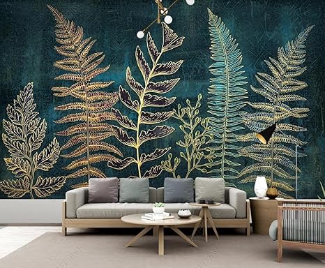Amazon 壁画3d写真の壁紙 ライン植物の葉 壁紙寝室のリビングルームの背景の壁の装飾の壁画 壁紙 Amazon 壁画3d写真の壁紙 ライン植物の葉 壁紙寝室のリビングルームの背景の壁の装飾の壁画 壁紙