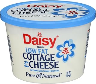 Daisy 2% Cottage Cheese 16 oz - High Protein 13g per Serving, Fresh Creamy Curds, America's #1