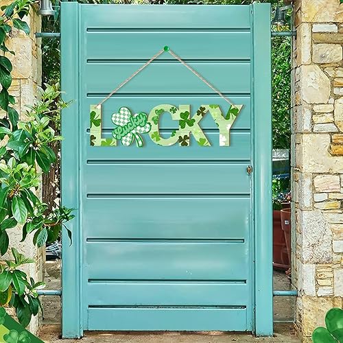 Miniatura 152 de Trébol de madera de gran tamaño de 7 pulgadas, adornos para el día de San Patricio para pintar, tréboles de madera en blanco en blanco, sin