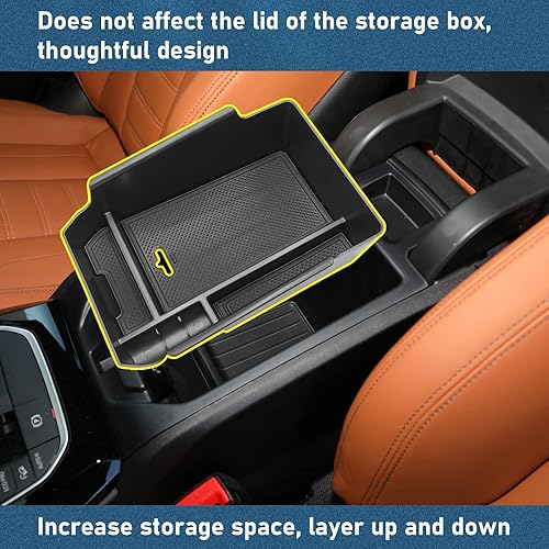 Miniatura 2 de Compatible with BMW X3 Center Console Organizer 2018-2024,for 2019-2024 X4 Console Organizer Tray, for X3 G01/X4 G02 Center Aremrest Secondary
