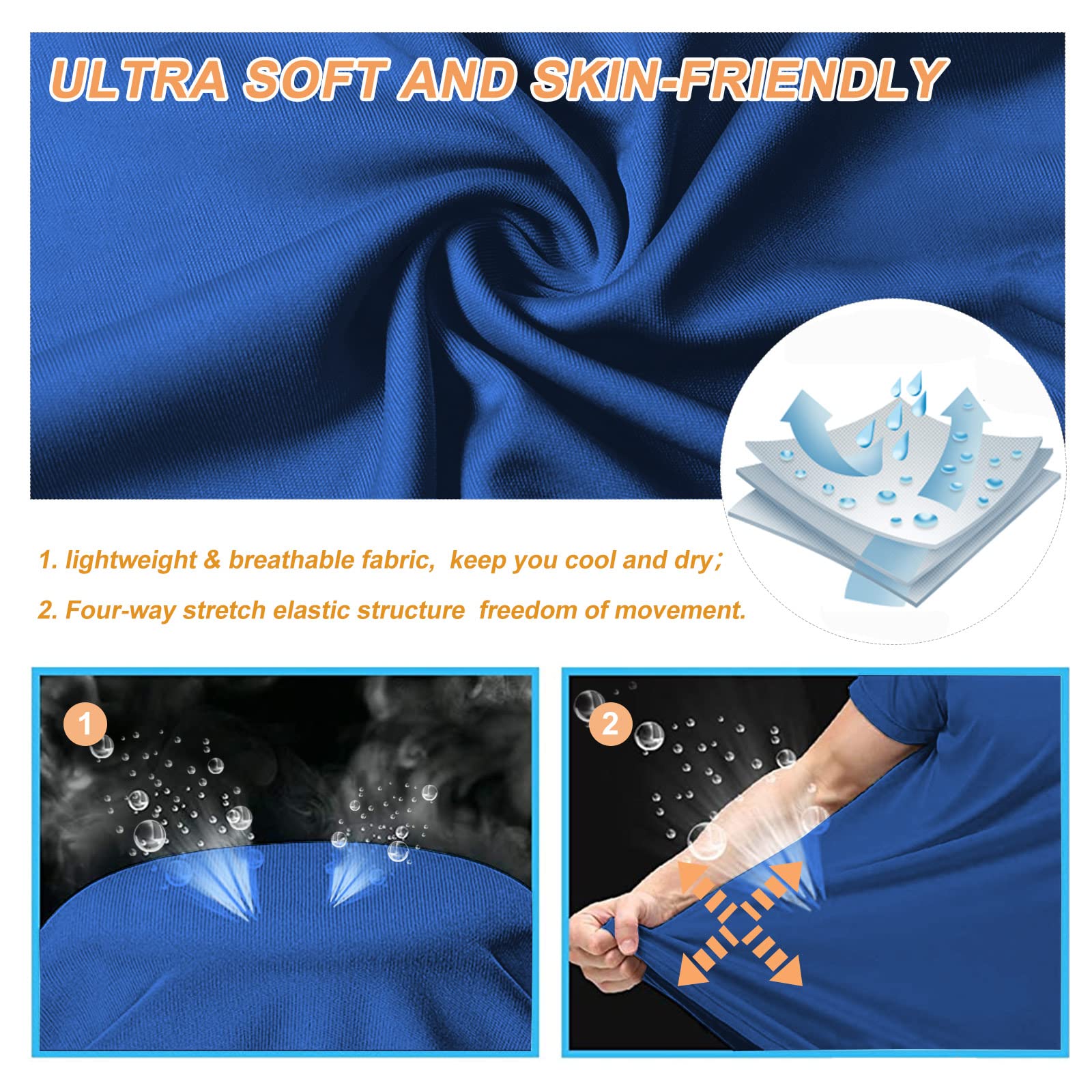 MeetHoo Rash Guard Hombre Camisa Manga Corta/Largas Camiseta UV Camisetas Deporte T-Shirt Deportiva de Protección Solar UV UPF 50+ para fútbol Atletismo Correr o Montañismo