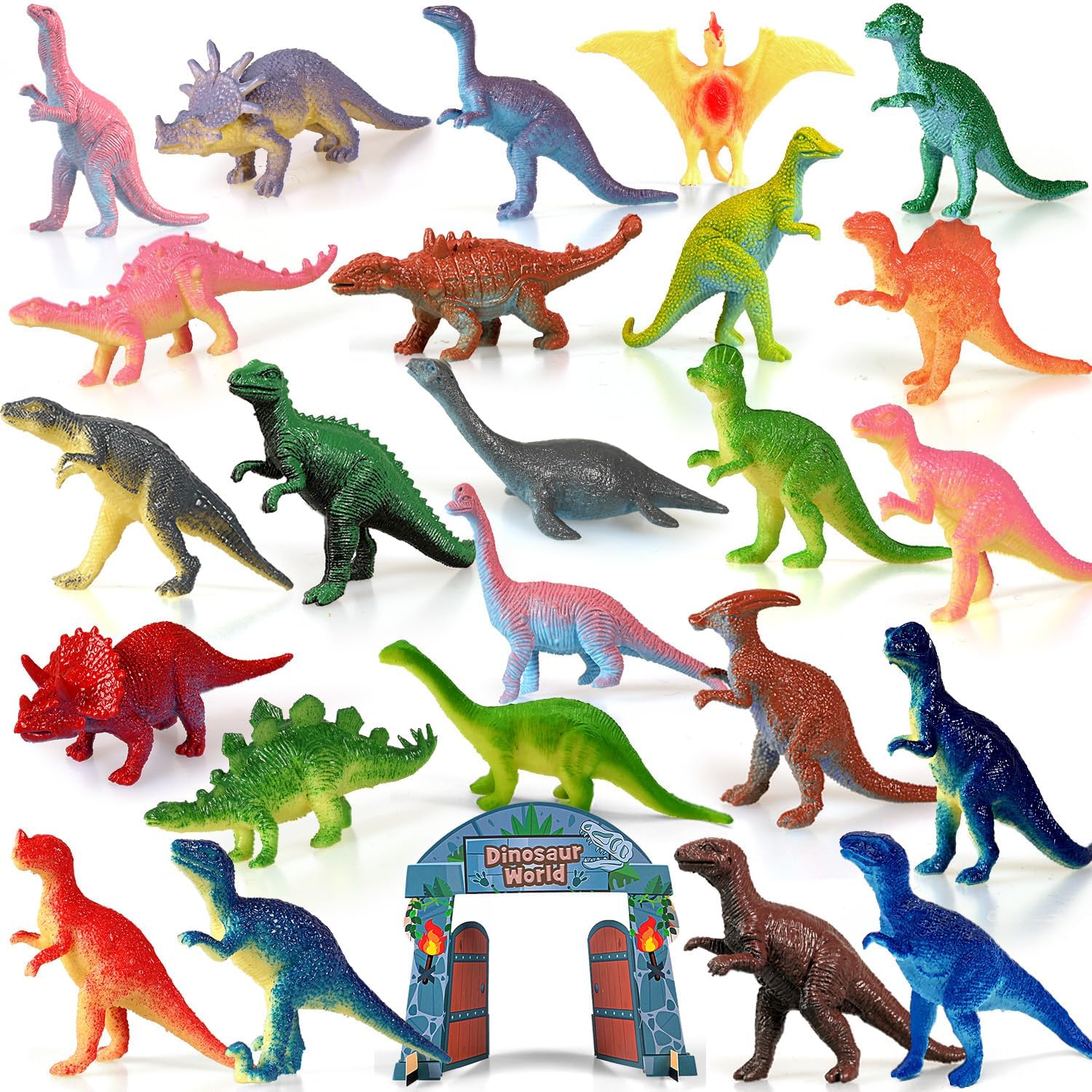 iZoeL Calendario Avvento Dinosauro 2024 Regalo Natale Ragazzi Bambino - 24 Mini Dinosauri Personaggi Playset per Natale Regalo Advent Calendar a Sorpresa Le Vacanze Natale per Figlio Nipoti Bambini
