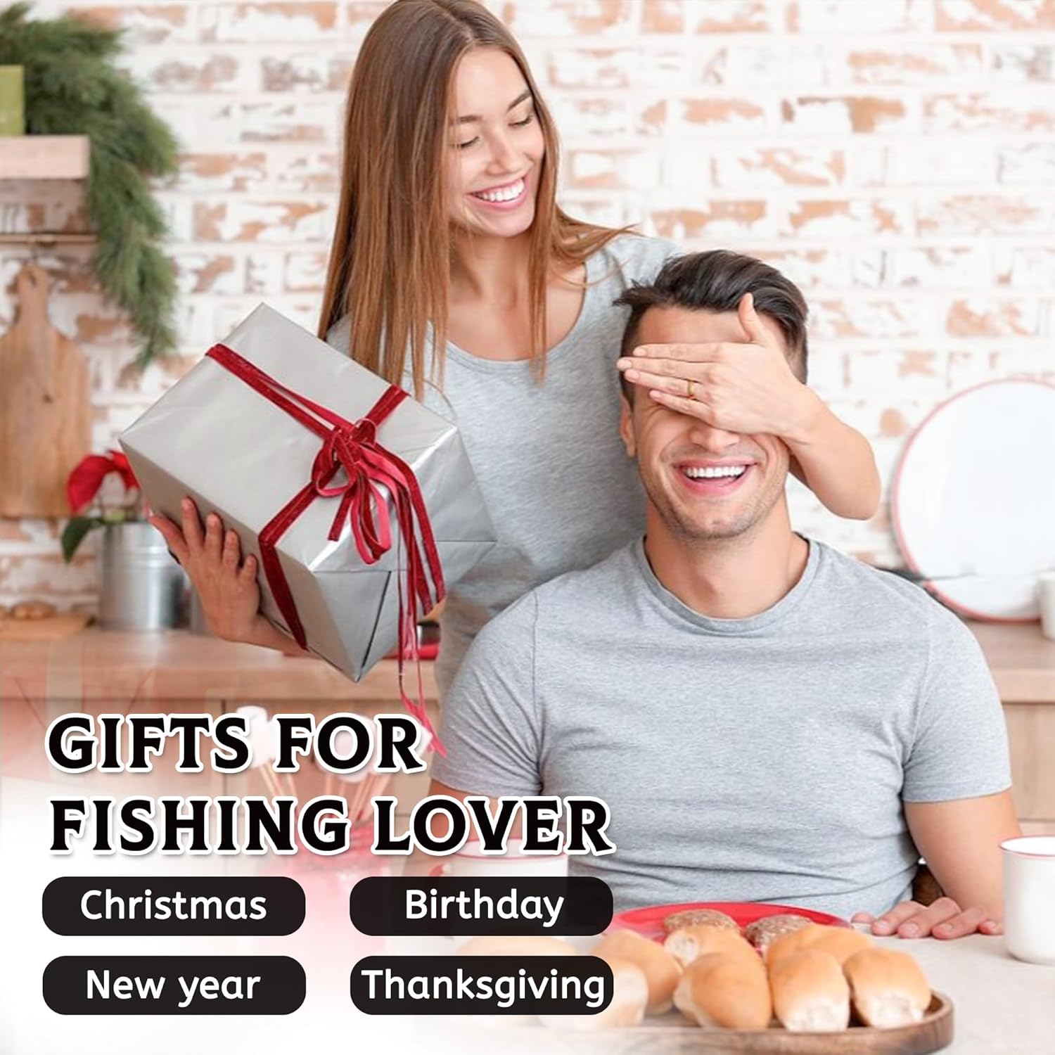 Fish Gifts for Dad, 40oz Tumbler with Handle and Straw, Fishing Gifts for Men, Birthday Gifts for Fisherman, Party Supplies, Fishing Coffee Mug, Stainless Steel Cup - Image 6