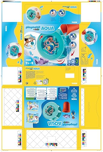 Miniatura 9 de Playmobil 1.2.3 Rueda de agua Aqua con Baby Shark