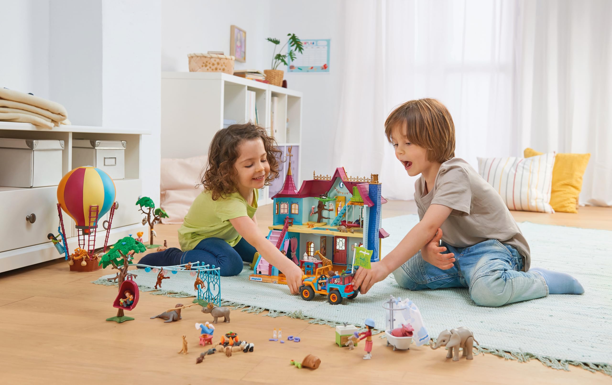 PLAYMOBIL Kunterbunte Tier-Villa 71852 Spielzeug ab 4 Jahren Tiere Figuren Zubehör