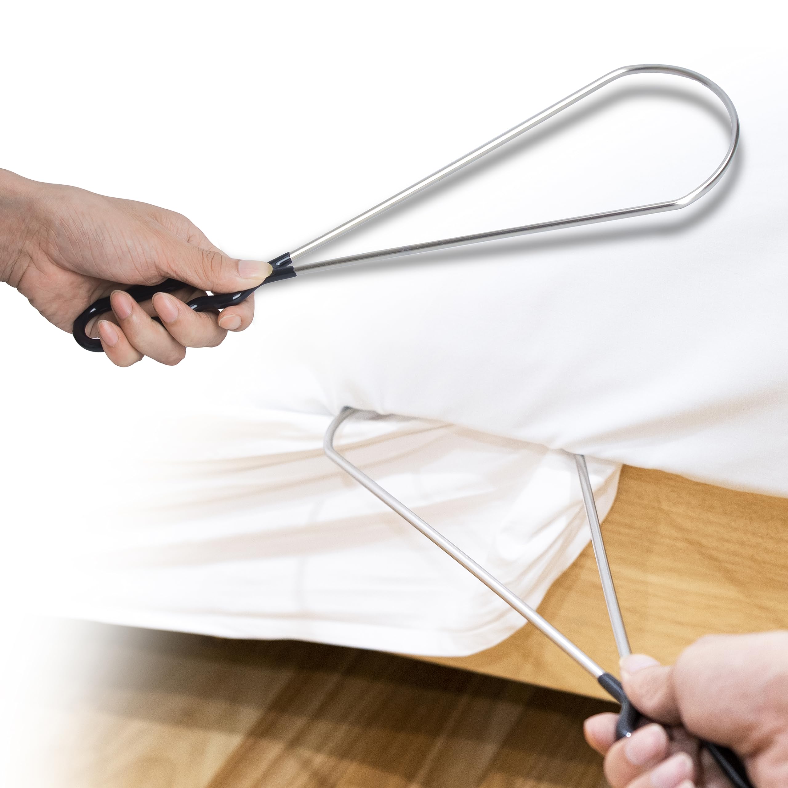 Bed Sheets Tucker Tool for Bed Making, Bed Sheet Holder Mattress Lifter Wedge for Changing Sheets, Keep Sheets Firm & Tight, Sheet Tucker Tool to Help Protect Your Back, Nails & More, Black, 1Pcs