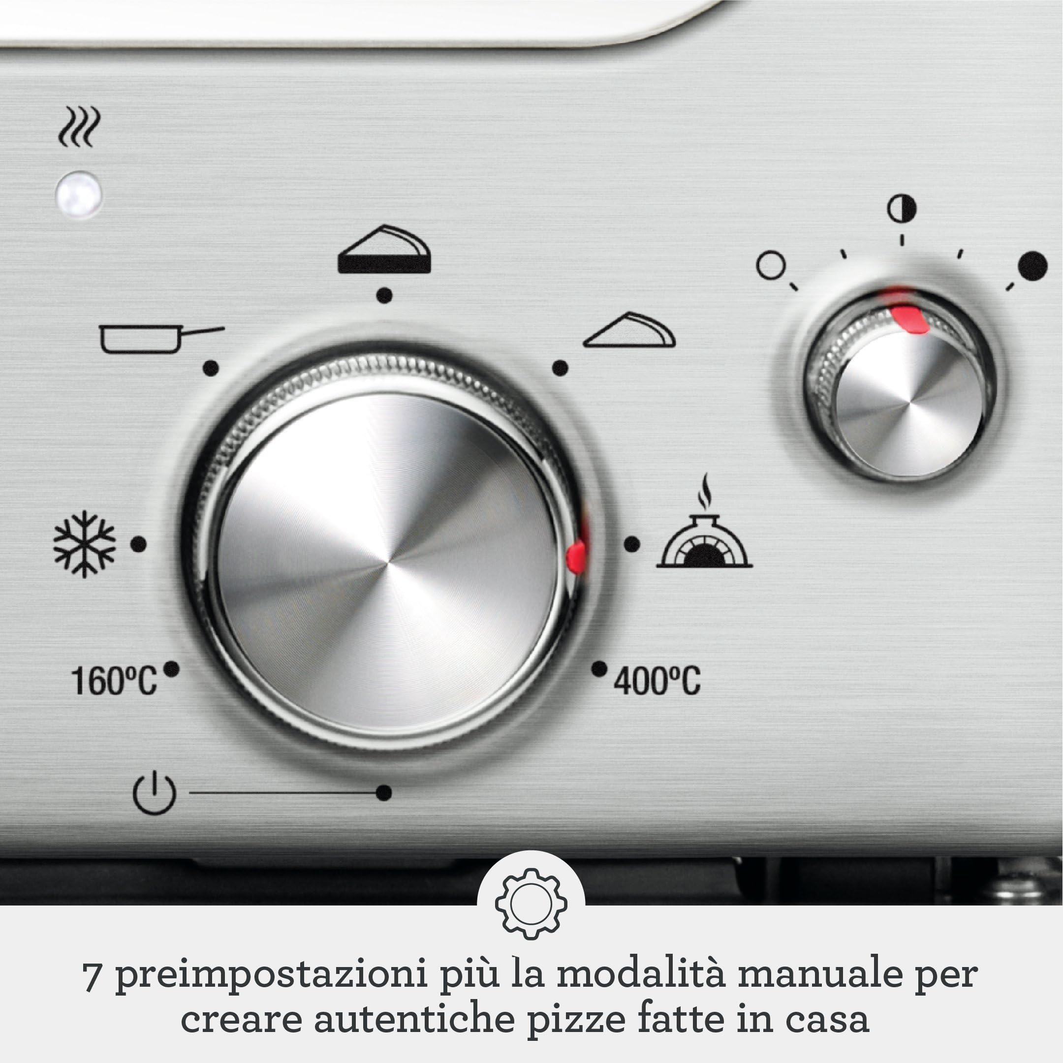 Sage The Smart Oven Pizzaiolo, Acciaio Inox Spazzolato