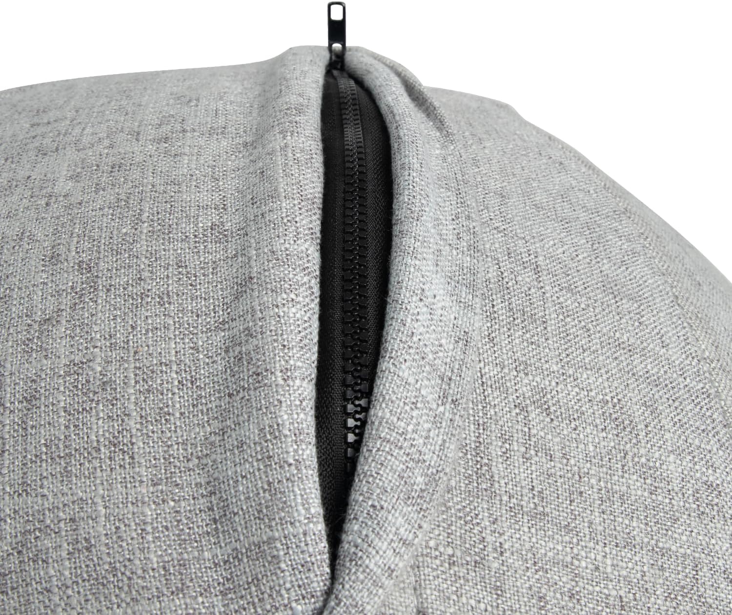 Close-up of the zipper on the VirtuFit Fitness Ball Protective Cover