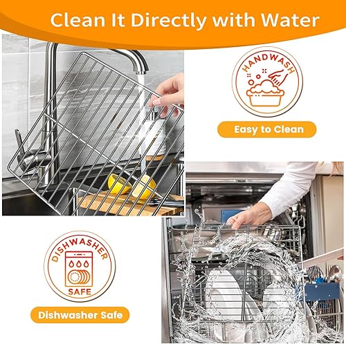 Miniatura 5 de Rejilla para freidora de aire Emeril Lagasse Emeril Lagasse Dual Zone 360 Air Fryer Oven 25 cuartos de galón, 12.5 x 11.5 pulgadas, accesorios para