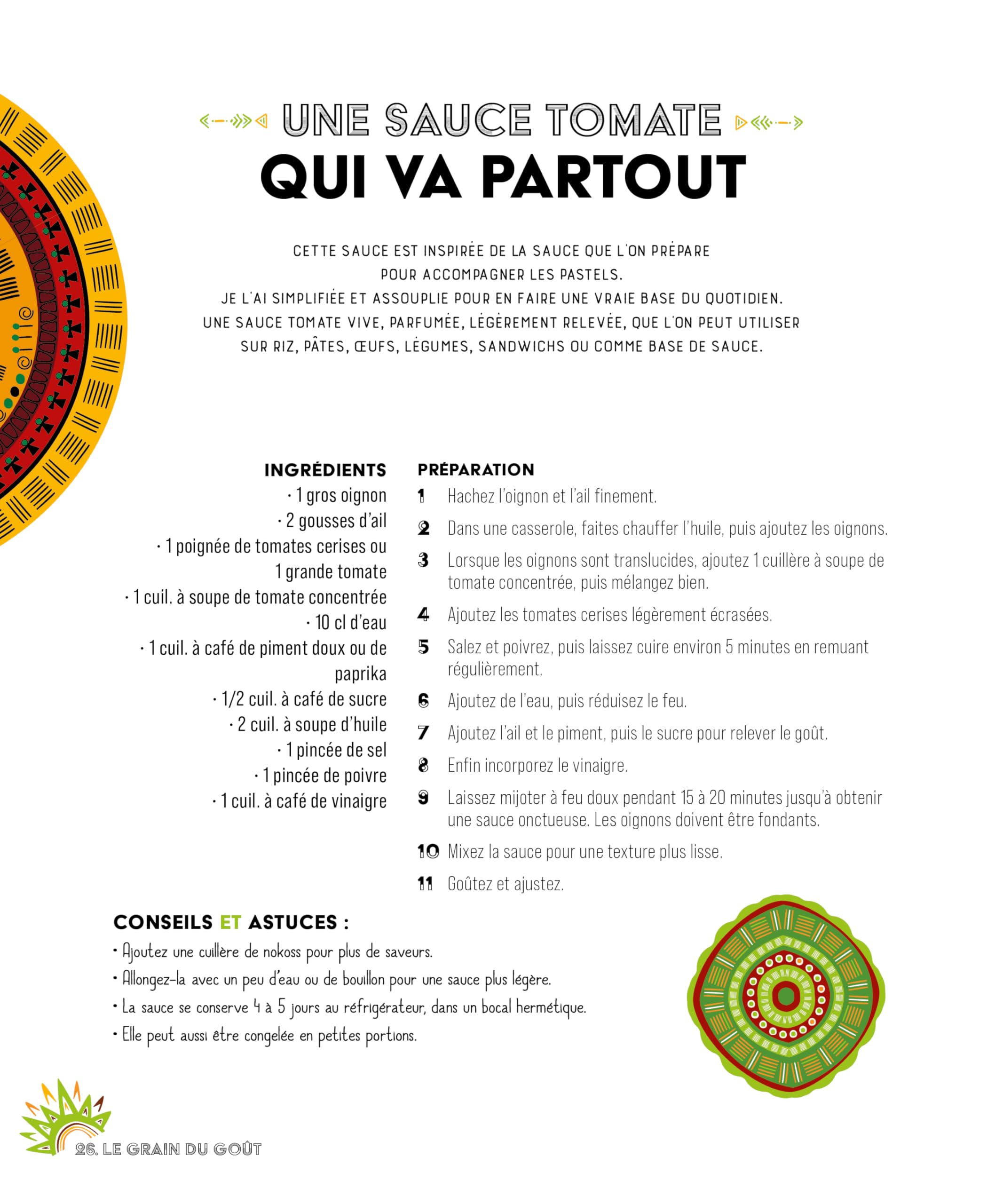 Grain d'Afrique: 60 recettes pour une touche d'Afrique au quotidien