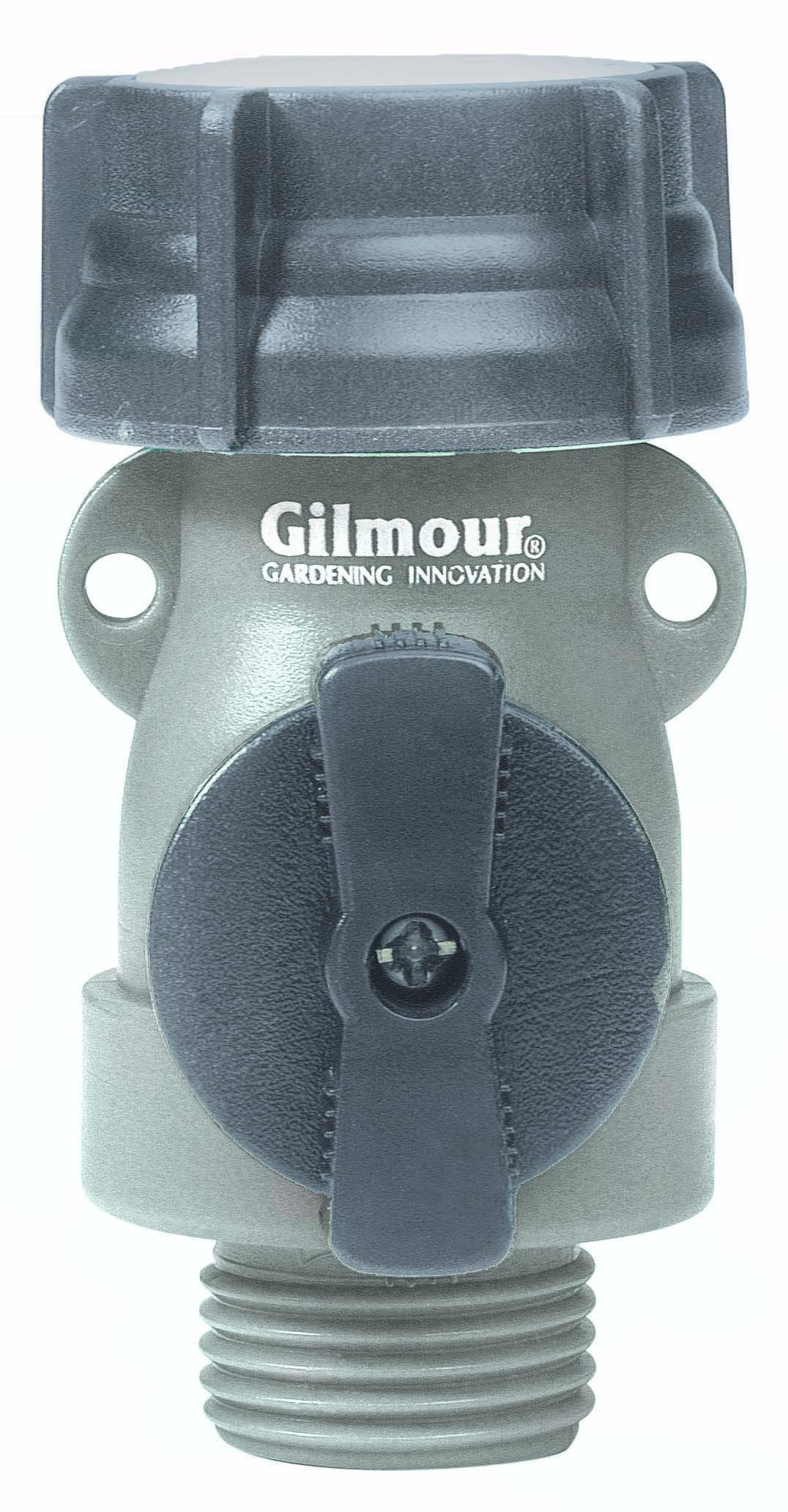 Gilmour 800014-1001 Full Flow Poly Connector Water Valve AS1FF TealBlack