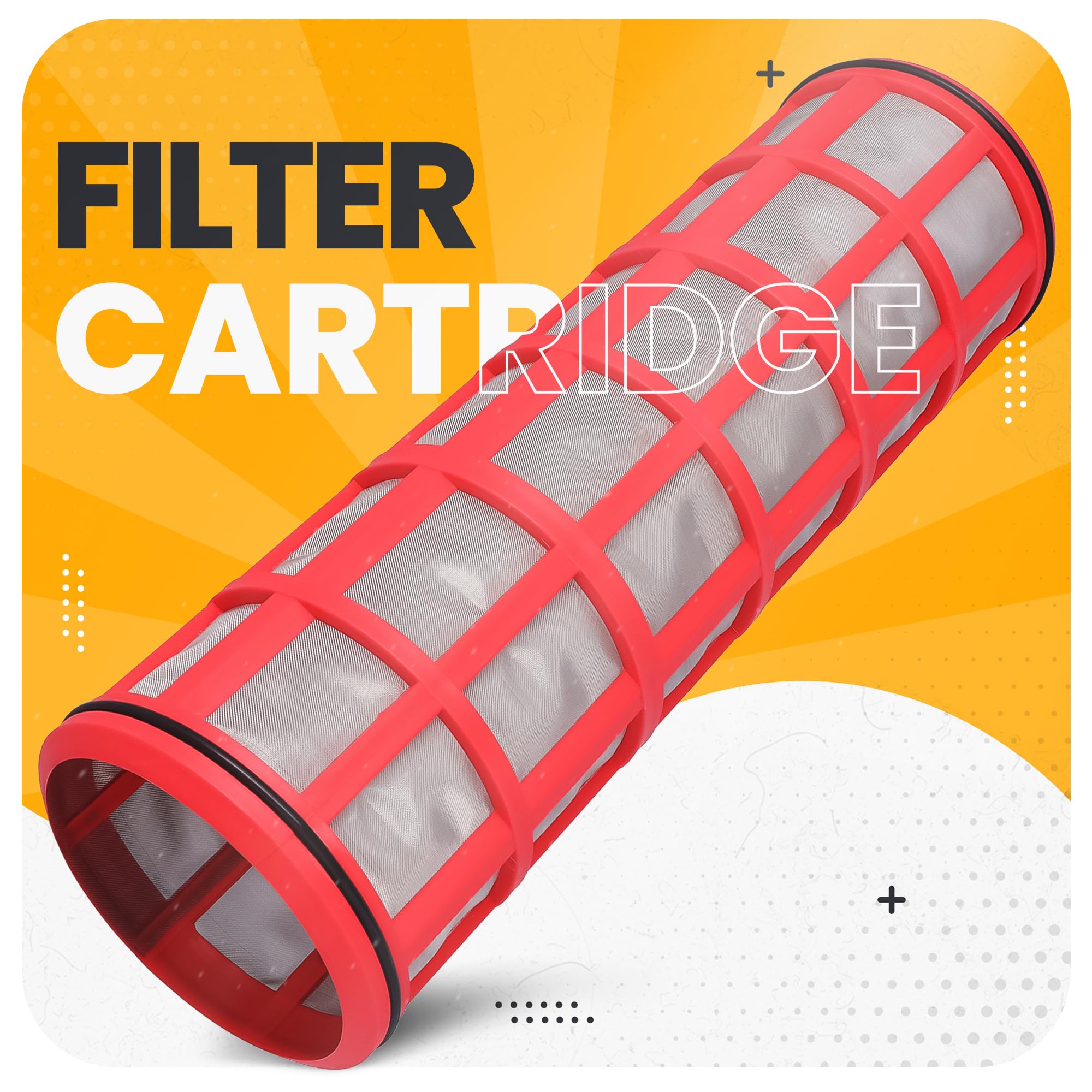 Instalguru Cartouche Filtrante Préfiltre 2'' MESH 120 Filtre À Tamis Rechange Filtration Eau Pour Pompes Jardin Stations Pompage Domestiques Irrigation Récupérateurs Eau Pluie