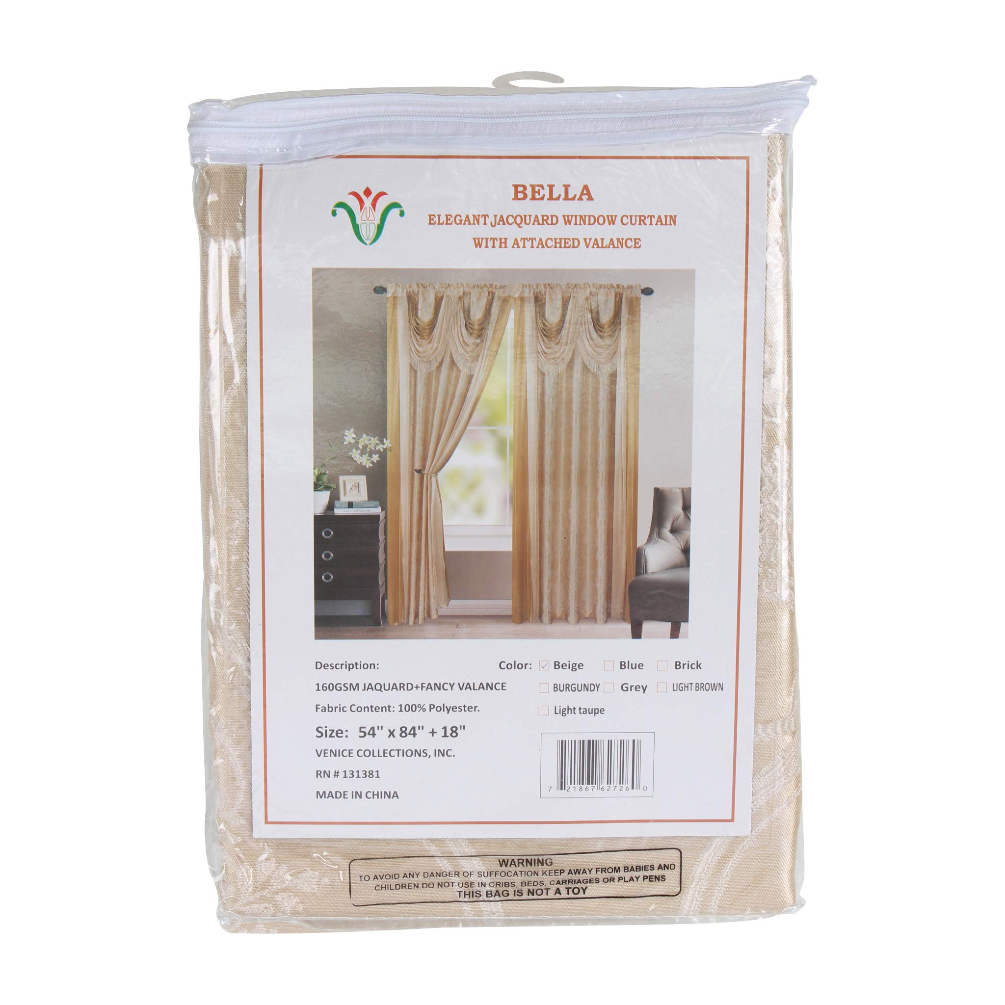 TENDA LUREX JACQUARD TIFFANY 140 X 280 CM
