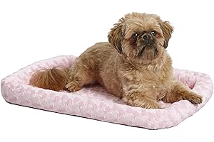 Cozy Comfort for Small Dogs: MidWest Homes for Pets Bolster Dog Bed in Pink