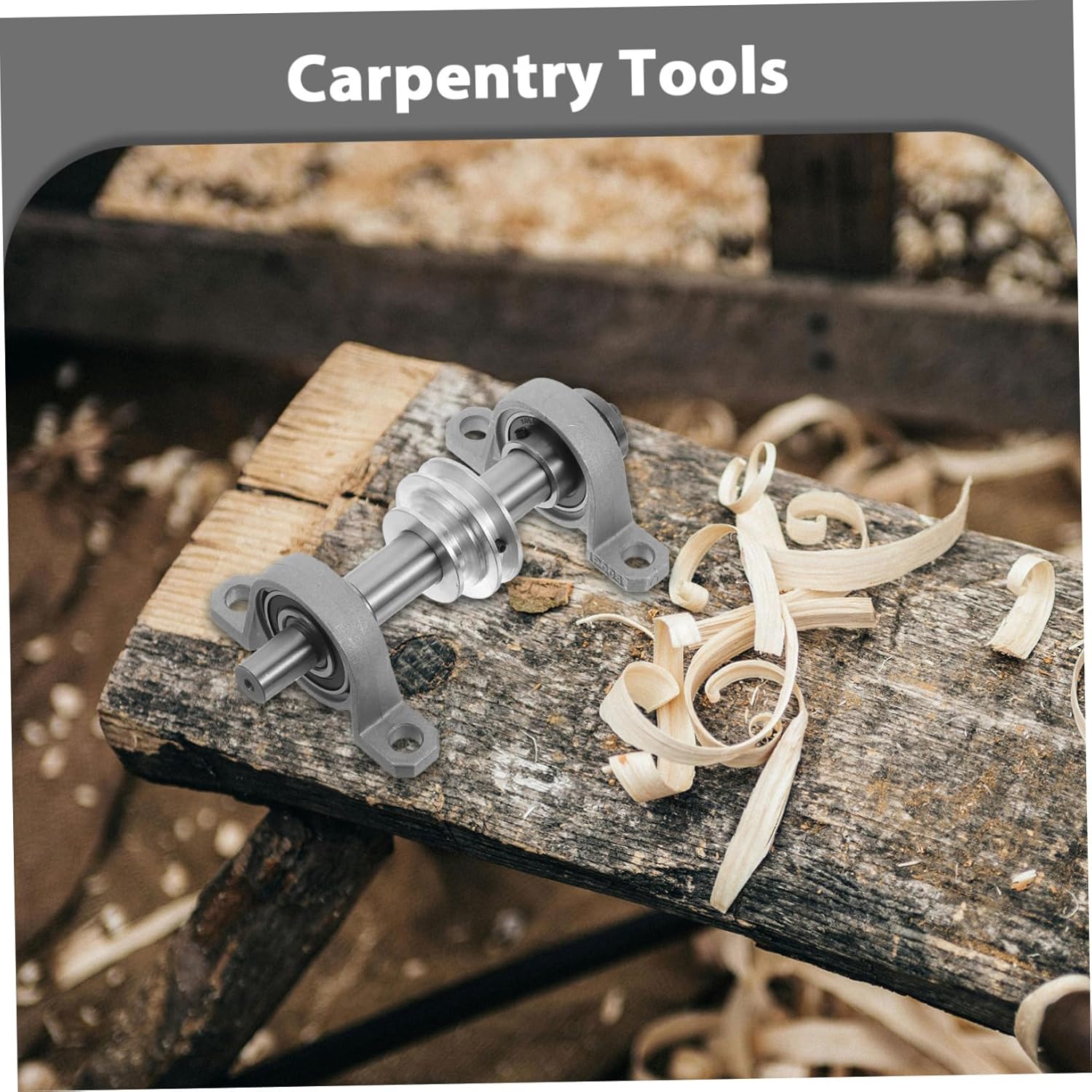 Frcolor 木工旋盤用スチール製主軸座プーリー付き 卓上丸ノコアクセサリー 切断 成形 研磨対応で初心者からプロまで広く使用可能