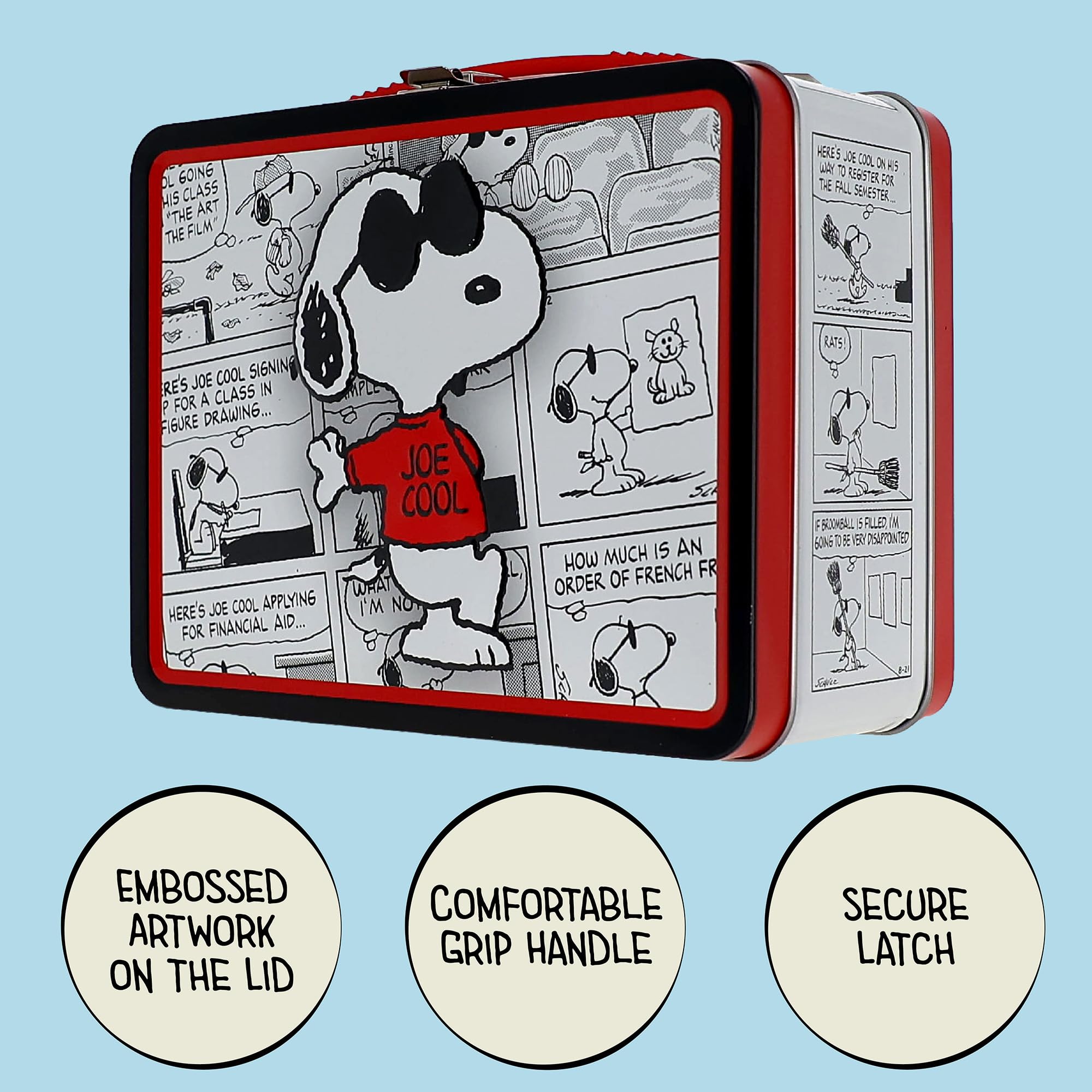 Amazon.com: AQUARIUS Peanuts Joe Cool Vintage Fun Box - Sturdy Tin