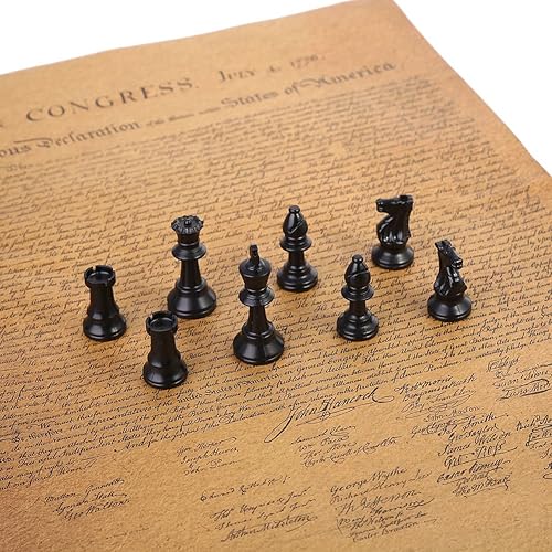 Miniatura 8 de Vbestlife Juego de ajedrez, torneo de peso Juego de ajedrez Juego de mesa de ajedrez piezas de ajedrez internacional, juego completo de ajedrez en