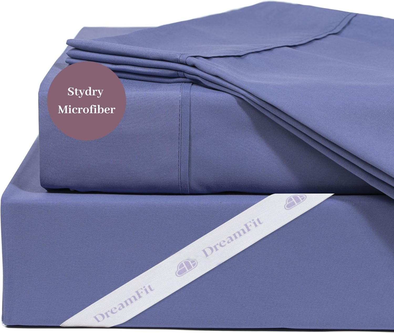 DreamFit Microfiber StaDry Technology Cooling Bed Sheets with Elastic