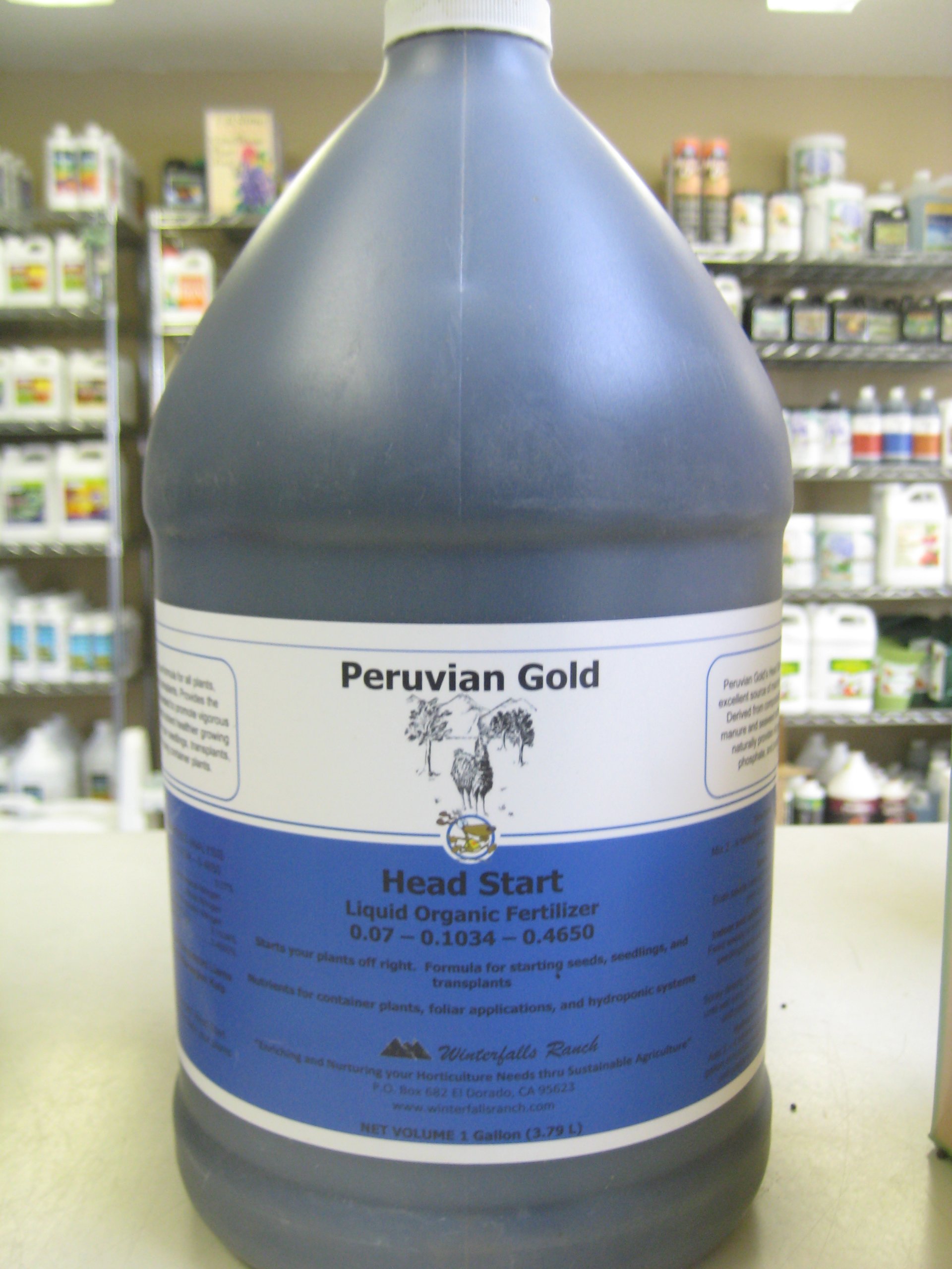 Peruvian Gold"Head Start" Liquid Organic Fertilizer 1 Gallon