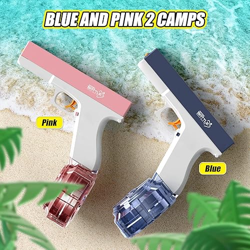 Miniatura 5 de LEWANT Pistola de agua eléctrica, pistola automática de un solo botón Super 434CC+58CC de alta capacidad pistolas de chorro de hasta 32 pies de