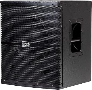 PROEL Italian Stage IS S112A - Subwoofer Attivo da 700w in classe AB con cono da 12" a 2 canali In Out, per locali feste spettacoli DJ, Nero