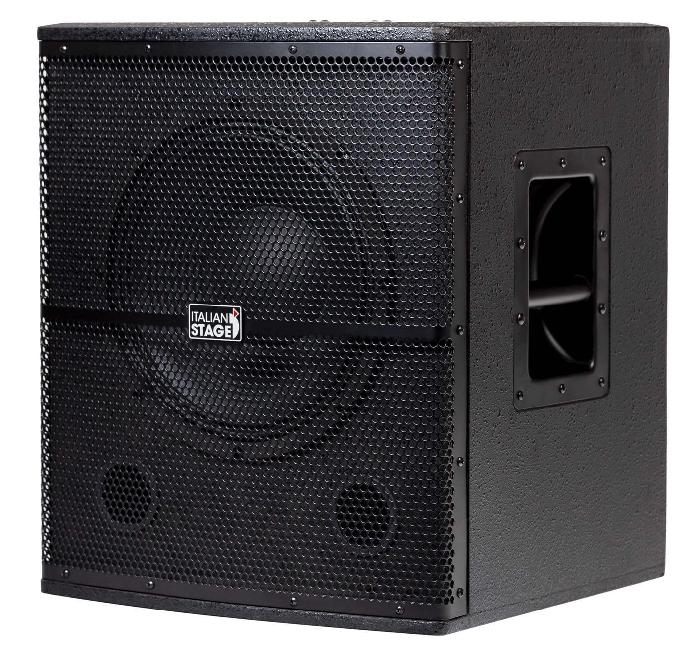 PROEL Italian Stage IS S112A - Subwoofer Attivo da 700w in classe AB con cono da 12" a 2 canali In Out, per locali feste spettacoli DJ, Nero