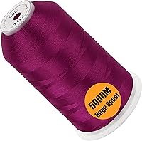 Vista 88 de New brothread - Bobina única de 5000 m de hilo de poliéster para máquina de bordar 40WT para máquinas comerciales y domésticas - Marigold