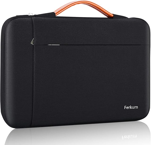 Ferkurn Laptop Sleeve Case 14 15 15.6 Inch with Handle Compatible with MacBook Pro 15/16, Dell XPS 15, HP Pavilion, Acer Aspire, ASUS Vivobook, Samsung Chromebook, Slim Waterproof Computer Cover Bag