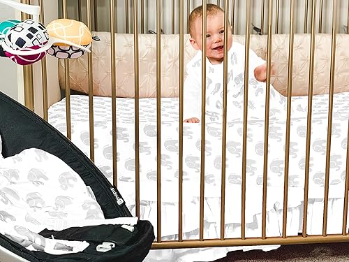 Miniatura 2 de Juego de sábanas de bicicletas grises para bebés niños y niñas (sábanas de cuna)