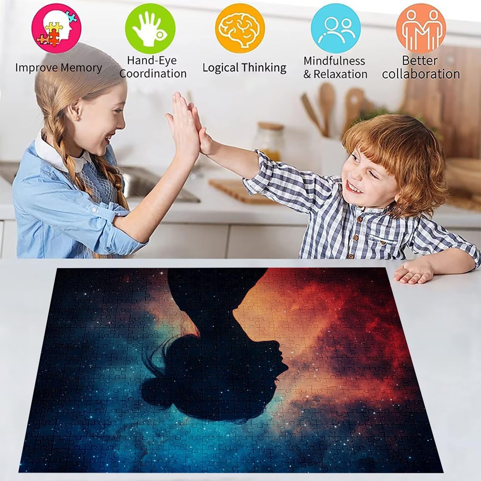 Puzzle 3000 elementów puzzle dla dorosłych sen 122 x 81 cm unikalne rzemiosło klasyczne 3D drewniana układanka do rodzinnych gier aktywnych, układanka do samodzielnego wykonania nawet do dekoracji