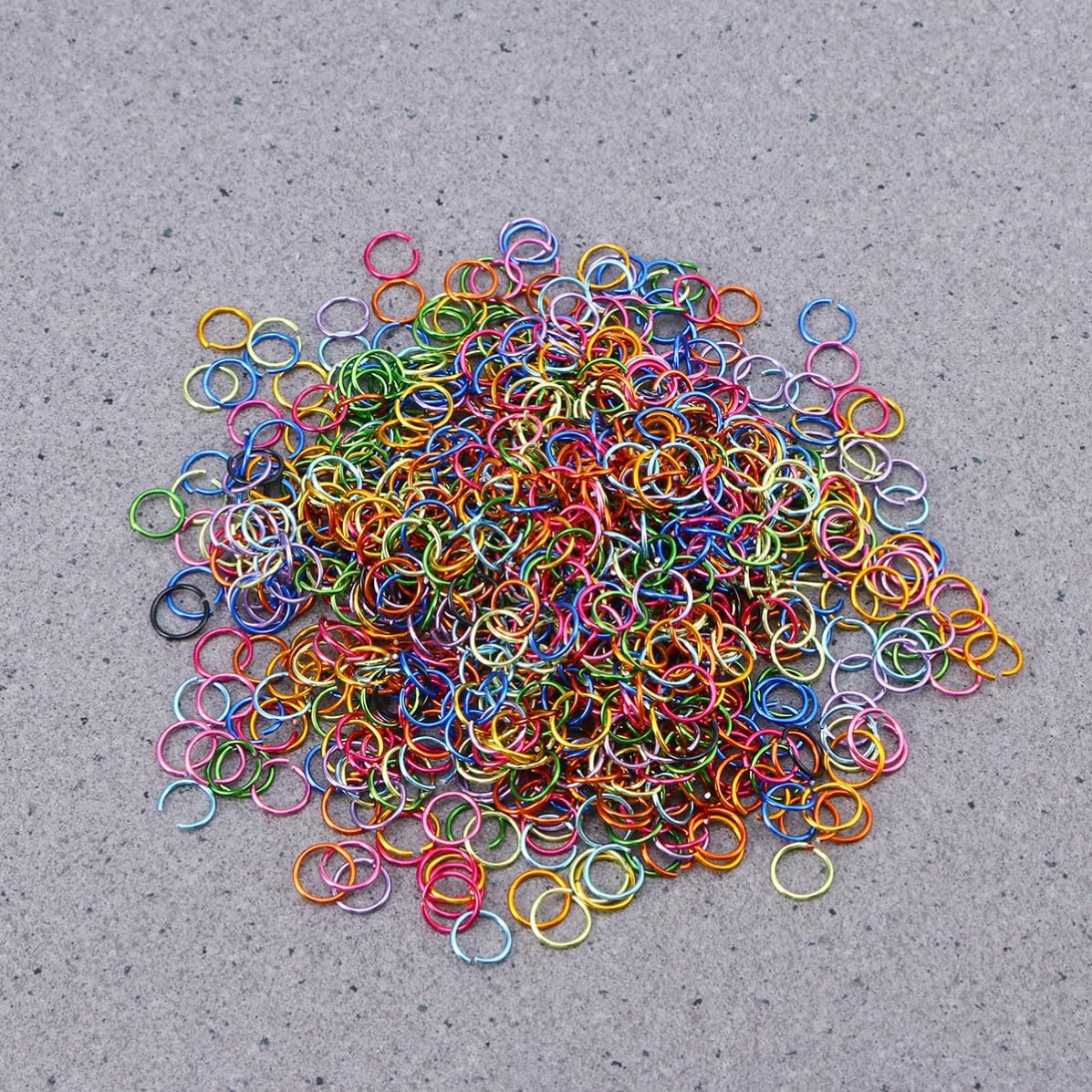Open Jump Rings Colorful Aluminum 3200pcs for Jewelry Making