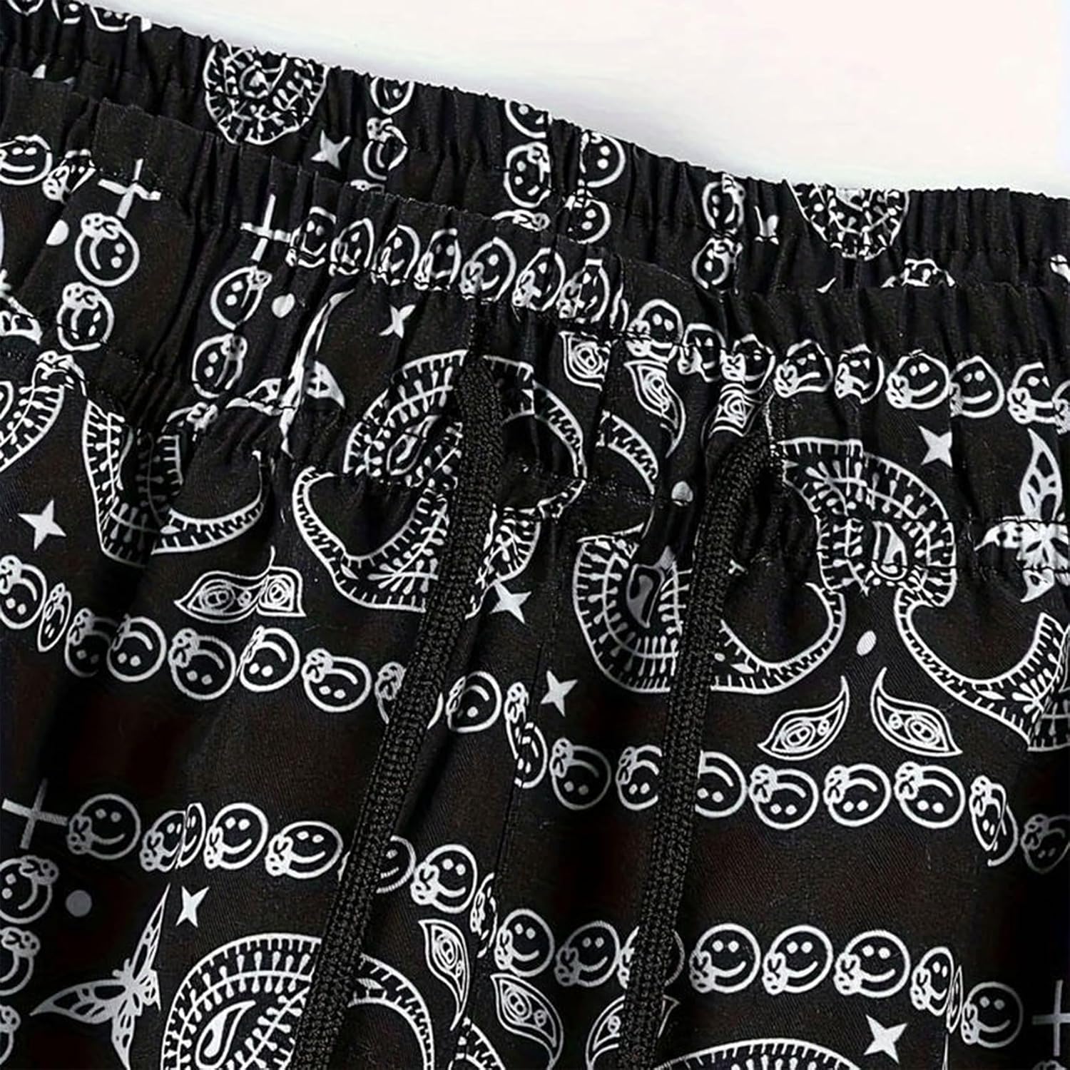 MECH-ENG Mens Paisley Shorts Workout Boxing Running Shorts Bandana Boho Lightweight Drawstring - Image 4