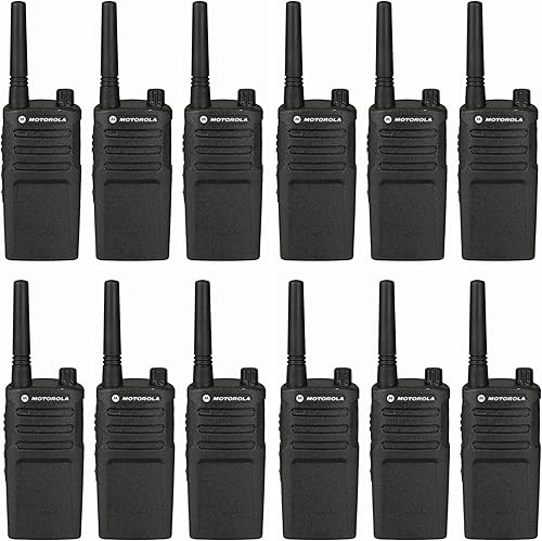 Paquete de 12 walkie talkies de radio bidireccional Motorola RMM2050