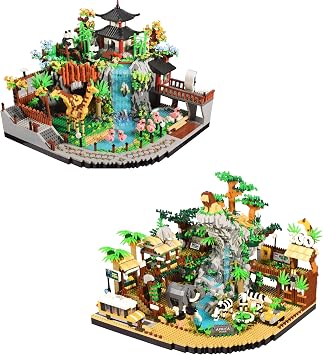 Zoo Park Micro Mini Blocks Animals Building Model Set 5000PCS and 4800PCS for Adult and Kids Ages of 14+