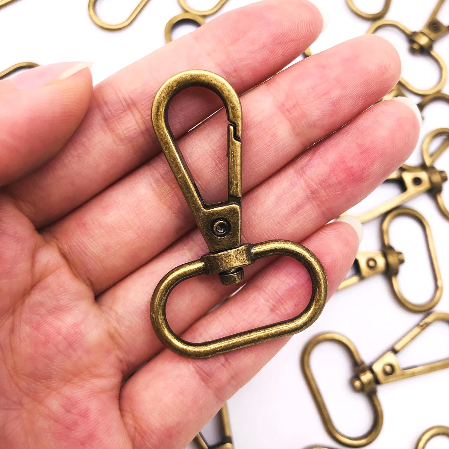 1 inch Swivel Lobster Clasps Swivel Hooks for Purse Making Buckle Handbag Craft 15pcs Clip Clasps Antique Bronze - Image 4