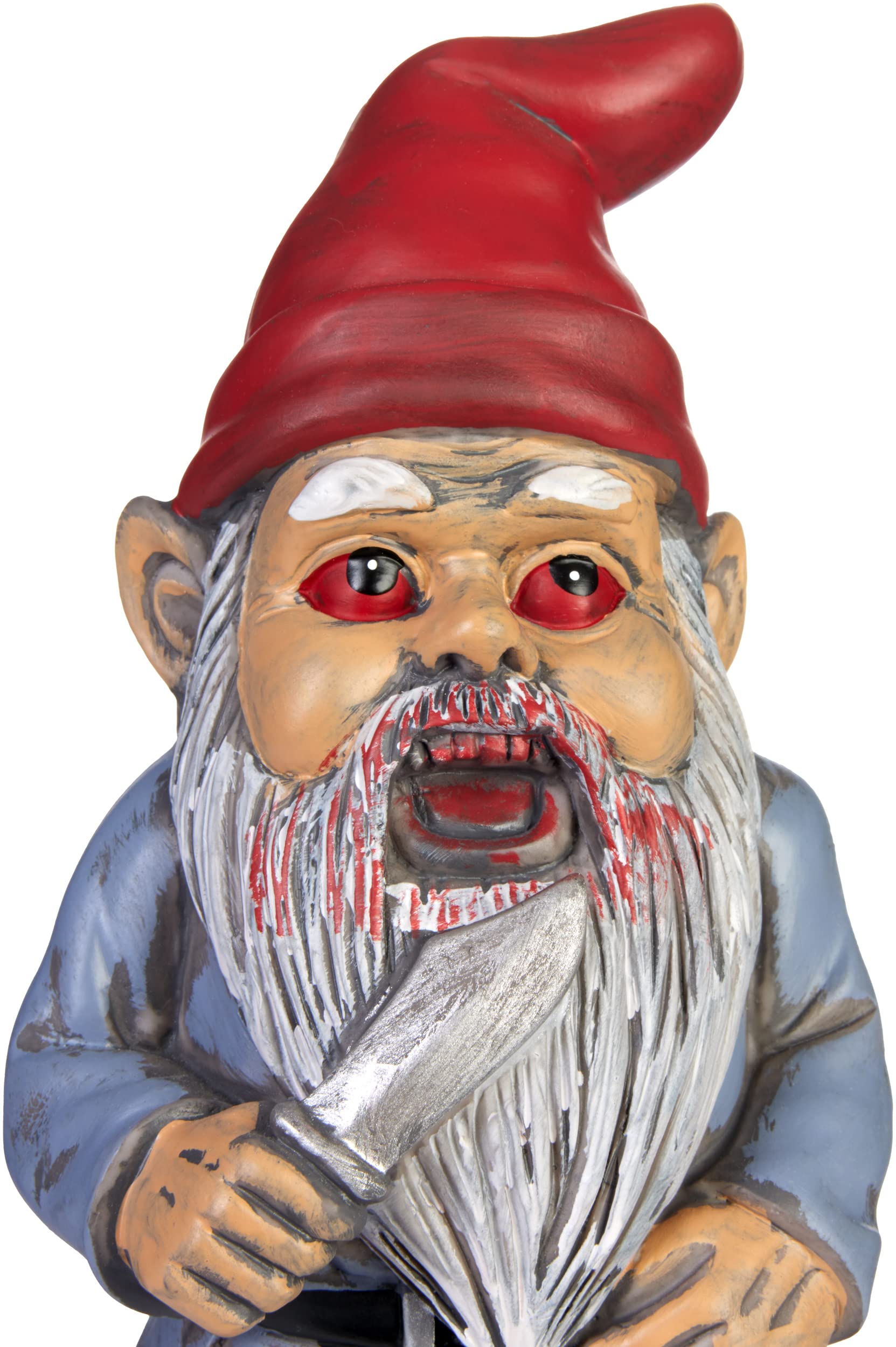 BRUBAKER Gartenzwerge Set Zombie - Grusel Zwerge stehend und liegend - Halloween Gartenfigur Lustig - Dekoration Wetterfest für Garten Campingplatz - Horror Gartendeko für außen