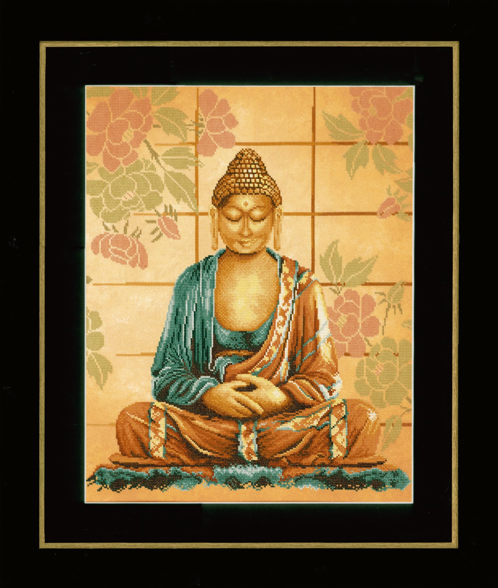 Lanarte Counted Cross Stitch Kit: Buddha (Evenweave)