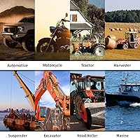 Vista 8 de UTOOL Pistola de engrase, kit de pistola de engrase resistente de 8000 PSI con capacidad de 14 onzas, manguera flexible de resina de 18 pulgadas, 2